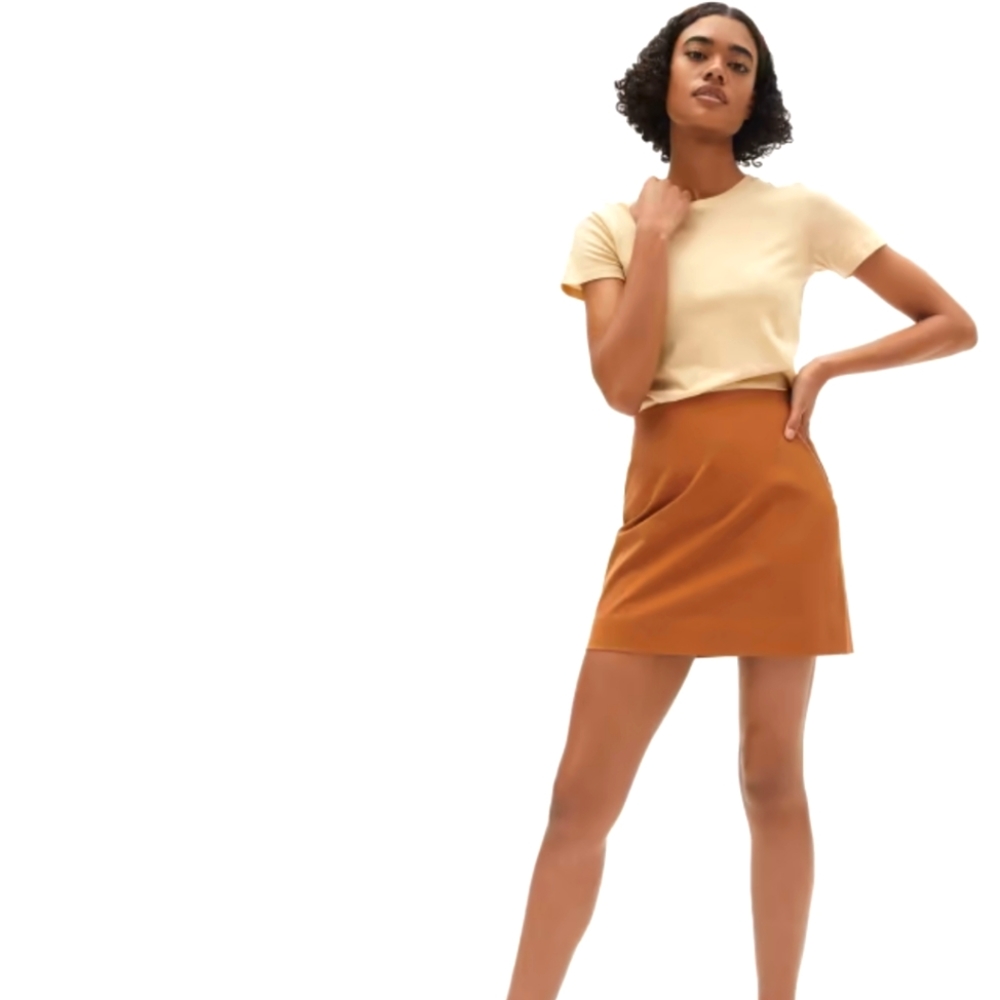 Everlane - The Mini Skirt - Acorn (4)